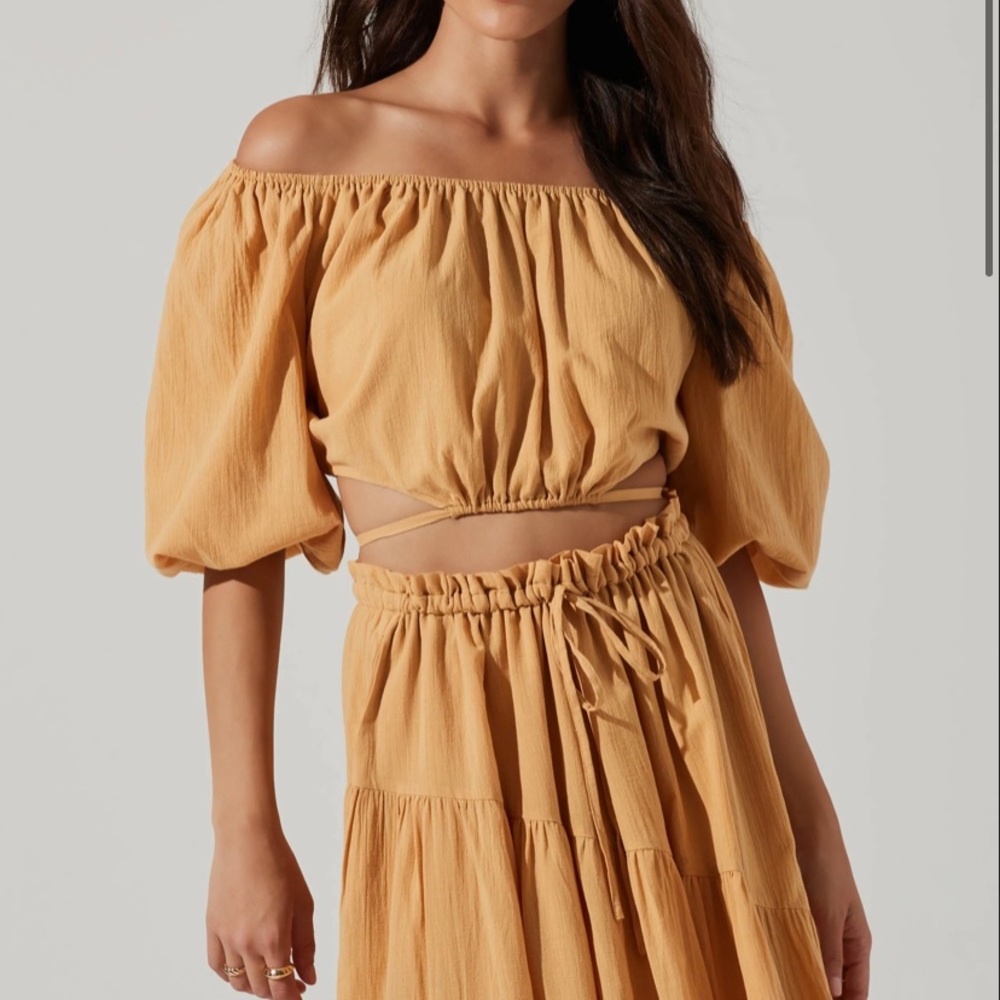 BALBOA OFF SHOULDER BALLOON SLEEVE TOP NWT